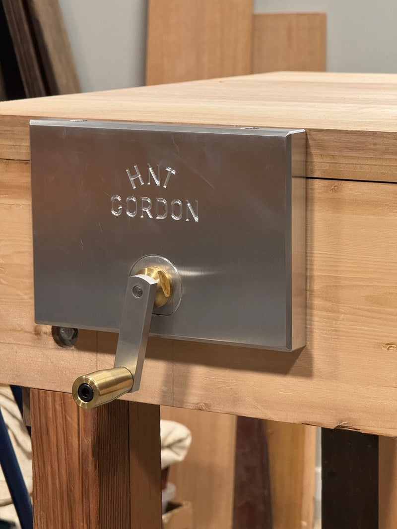 NON RACKING Front Vice Fitted to Workbench with Apron