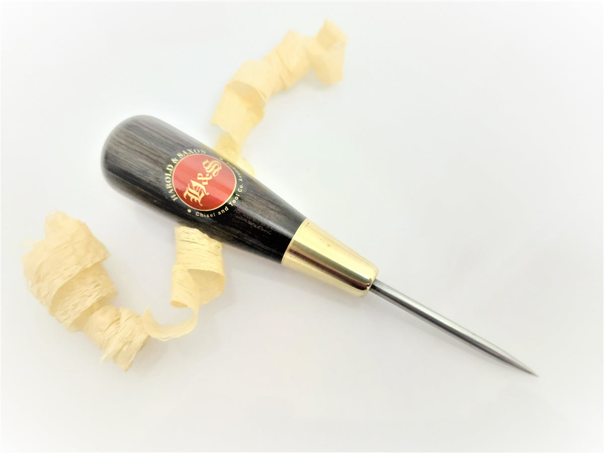 Pocket Scratch Awl - Harold & Saxon - African Blackwood