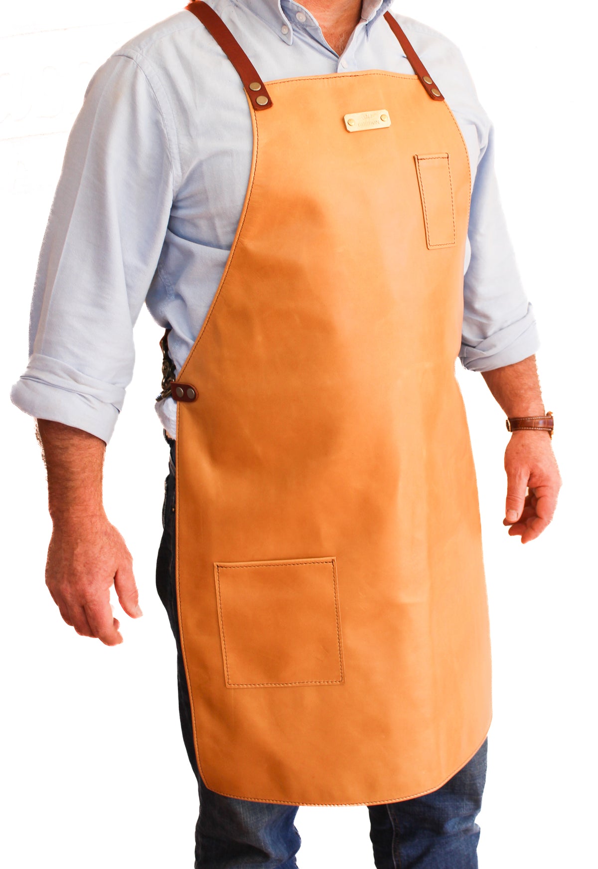 Light Tan Leather Apron