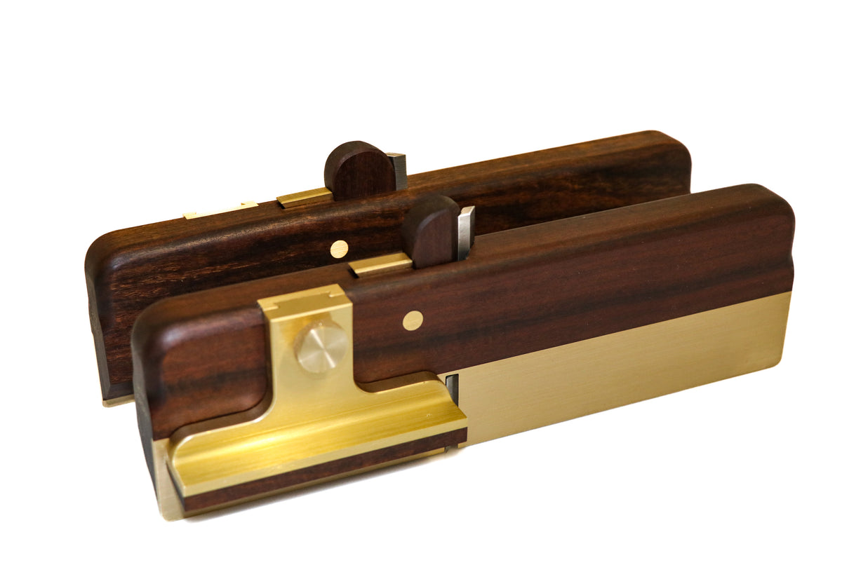 Side Rebate/Rabbet Plane Pair with a Dovetail Fence