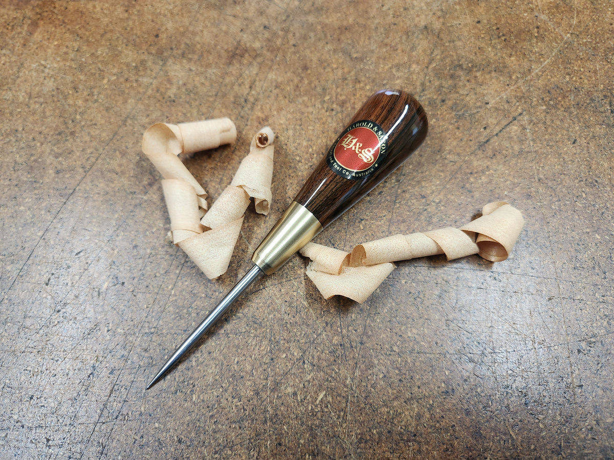 Specialty Pocket Scratch Awl - Harold & Saxon - Brazilian Rosewood