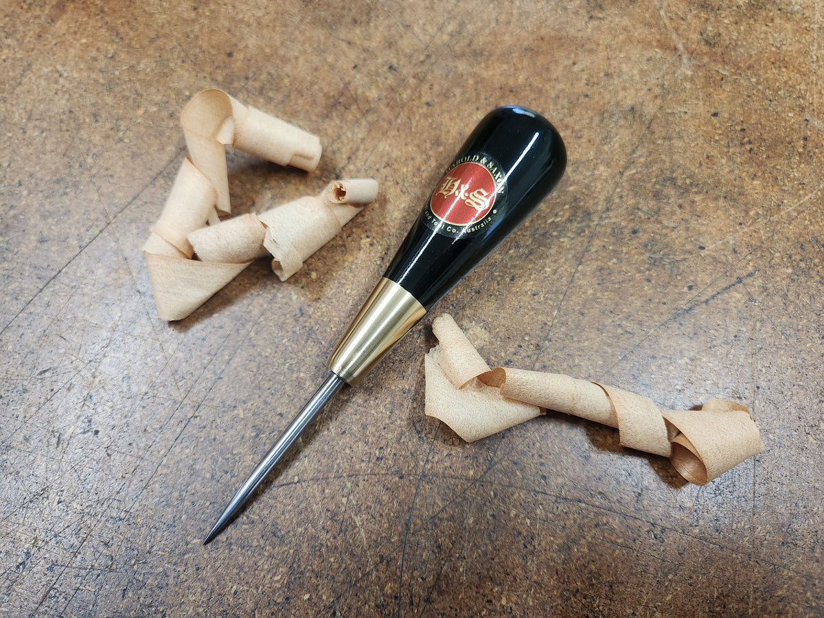 Specialty Pocket Scratch Awl - Harold & Saxon - Dark Macassar Ebony