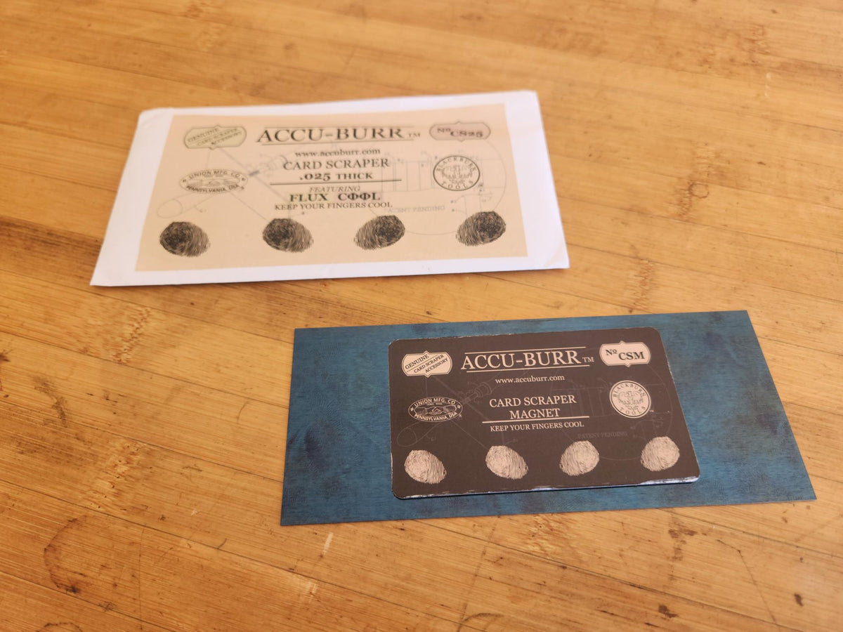 ACCU-BURR Card Scraper featuring FLUX COOL