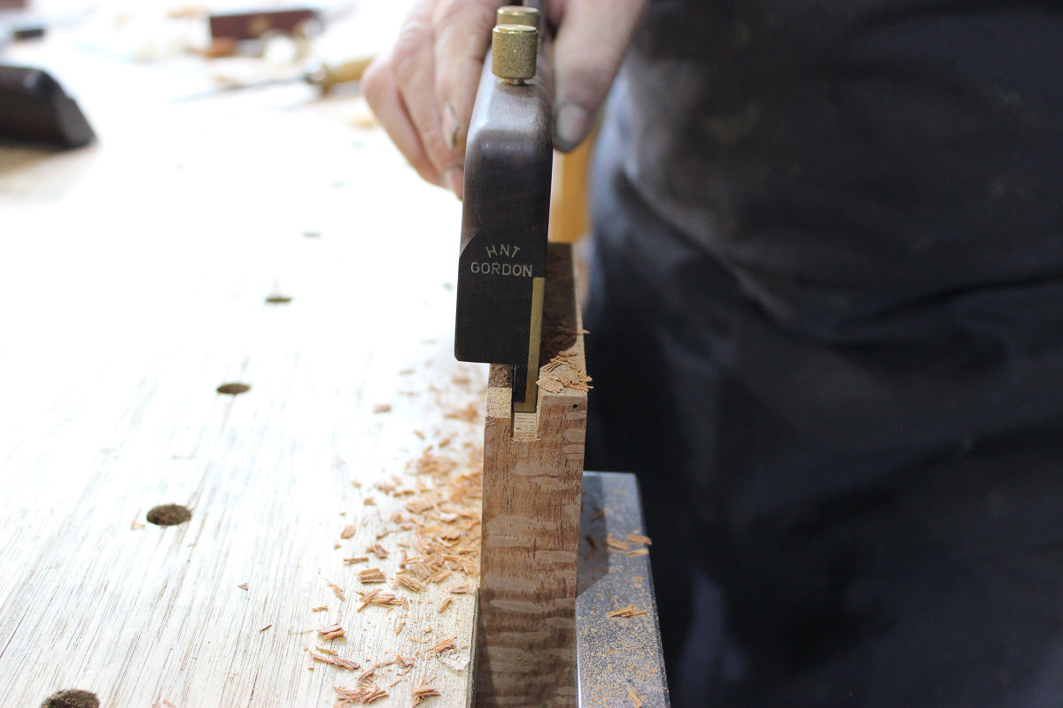 HNT Gordon 1/4" Dado Plane in action